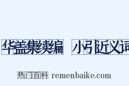 华盖集续编·小引近义词是什么意思的图片